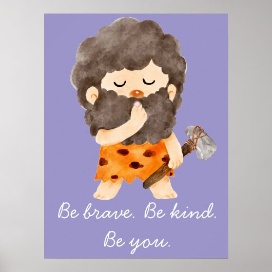 Wees Dapper Wees Vriendelijk Wees Jijzelf Nursery Poster (Voorkant)