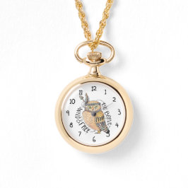 Wees dapper wild en vrije uil horloge