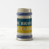 Wees dapper zoals Oekraïne een getextureerde prijs Bierpul (Center)
