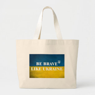Wees dapper zoals Oekraïne een getextureerde prijs Grote Tote Bag