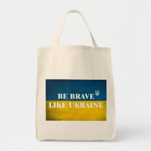 Wees dapper zoals Oekraïne een getextureerde prijs Tote Bag (Voorkant)