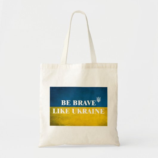 Wees dapper zoals Oekraïne een getextureerde prijs Tote Bag (Voorkant)