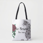 Wees Dappere Vrouwen Hoodie Tote Bag (Voorkant)