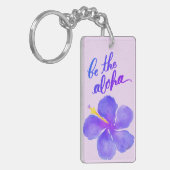 Wees de Aloha Hibiscus Sleutelhanger (Voorkant Links)