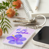 Wees de Aloha Hibiscus Sleutelhanger (Voorkant Rechts)