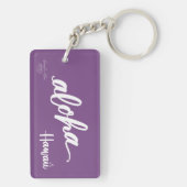 Wees de Aloha Hibiscus Sleutelhanger (achterkant)