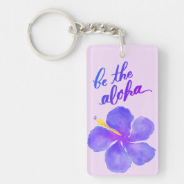 Wees de Aloha Hibiscus Sleutelhanger