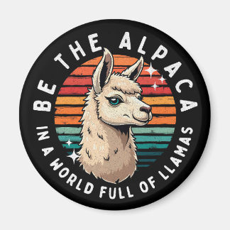 Wees de alpaca in een wereld vol lama's magneet
