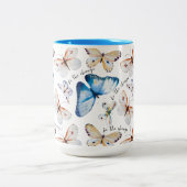 Wees de andere vlinder tweekleurige koffiemok (Center)