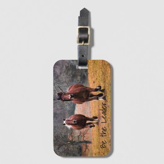 Wees de belangrijkste paarden voor races bagagelabel (Voorkant (verticaal))