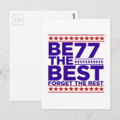 Wees de Beste 77 Verjaardag Briefkaart (Voorkant / Achterkant)
