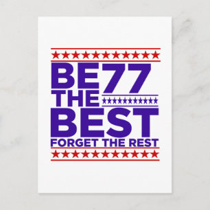 Wees de Beste 77 Verjaardag Briefkaart