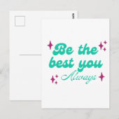 Wees de beste jij! briefkaart (Voorkant / Achterkant)
