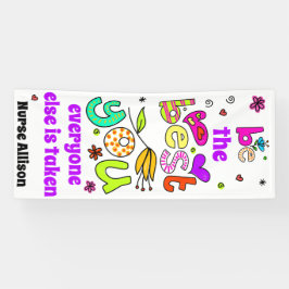 Wees de beste van je;  Schoolverpleegdeuroplossing Spandoek