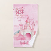 Wees de beste versie van je  bad handdoek (Handdoek)