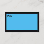 Wees de beste versie van je Citaat Blue Black Visitekaartje (Achterkant)