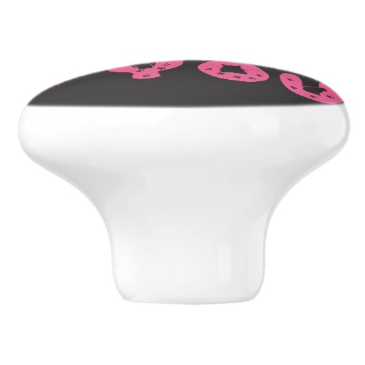 Wees de beste versie van je Schattigee kat Keramische Knop (Zijkant)