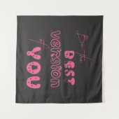 Wees de beste versie van je Schattigee kattenwandt Wandkleed (Voorkant (horizontaal))