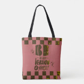 Wees de beste versie van jezelf tote bag (Achterkant)