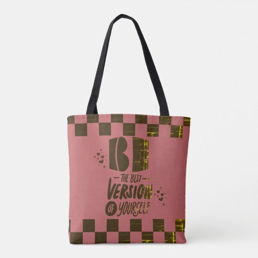 Wees de beste versie van jezelf tote bag (Achterkant)