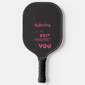 Wees de Beste Versie van Jou Schattige Kat Pickleball Paddle (Achterkant)
