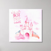 Wees de beste versie van u aanpasbaar canvas afdruk (Voorkant)