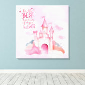 Wees de beste versie van u aanpasbaar canvas afdruk (Insitu (Houten vloer))