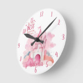 Wees de beste versie van u aanpasbaar ronde klok (Hoek)