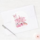 Wees de beste versie van u aanpasbaar ronde sticker (Envelop)