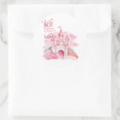 Wees de beste versie van u aanpasbaar ronde sticker (Tas)