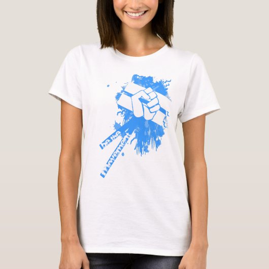 Wees de beweging Babydoll T-shirt (Voorkant)