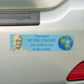 Wees de Bumpersticker Gandhi Quote wijzigen (Op auto)