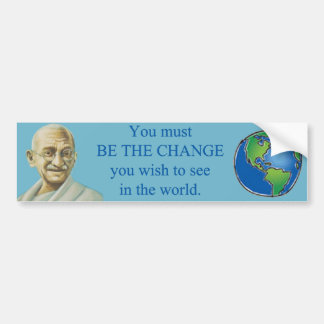 Wees de Bumpersticker Gandhi Quote wijzigen