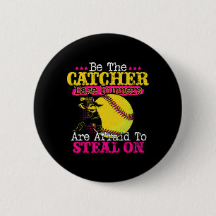 Wees de Catcher Softll Speler Steel Verdediging Ca Ronde Button 5,7 Cm