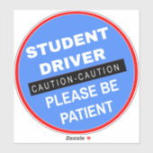 Wees de chauffeur van de patiënt - Let op! Sticker (Vel)