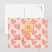 Wees de dag van de Valentijn van mijn Valentijn Briefkaart (Voorkant / Achterkant)