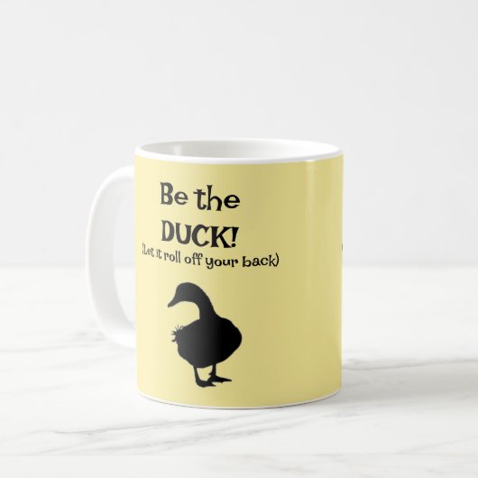 Wees de DUCK! Koffiemok (Voorkant links)