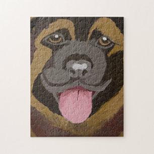 Wees de Duitse herder Jigzaag Puzzle Legpuzzel