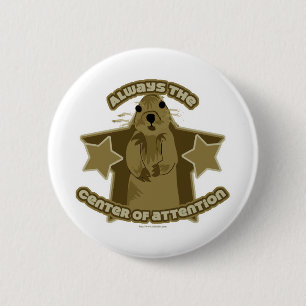 Wees de eekhoorn ronde button 5,7 cm