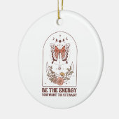 Wees de energie die je Boho Christmas wilt aantrek Keramisch Ornament (Links)