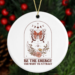 Wees de energie die je Boho Christmas wilt aantrek Keramisch Ornament