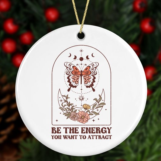 Wees de energie die je Boho Christmas wilt aantrek Keramisch Ornament