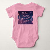 Wees de energie die je wilt aantrekken - Aura Vibe Romper (Achterkant)