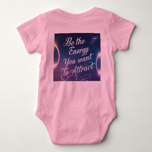 Wees de energie die je wilt aantrekken - Aura Vibe Romper (Achterkant)