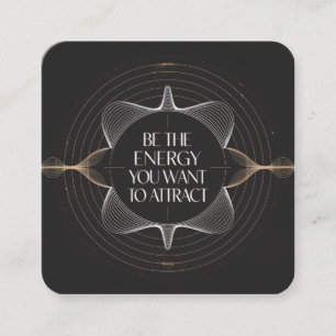Wees de energie die je wilt aantrekken informatiekaartje