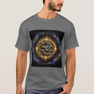 Wees de Energie die je wilt Aantrekken Motiverende T-shirt
