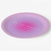 Wees de energie die u wilt aantrekken gradiënt papieren bordje (Gekanteld)