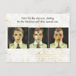 Wees de fantastische briefkaart