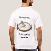Wees de forel t-shirt (Achterkant)