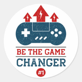 Wees de game changer #1 Gaming Ronde Sticker